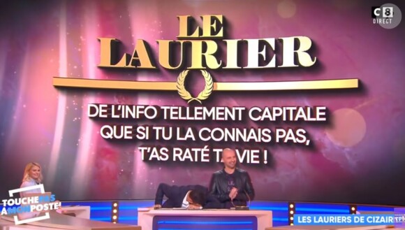 Cédric Cizaire et Cyril Hanouna dans "Touche pas à mon poste", février 2019, sur C8