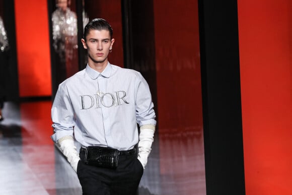 Nikolai de Danemark lors du défilé de mode Homme automne-hiver 2020/2021 "Dior Homme" à Paris. Le 17 janvier 2020