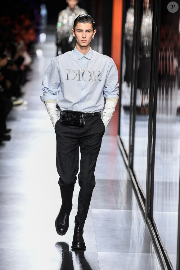 Nikolai de Danemark lors du défilé de mode Homme automne-hiver 2020/2021 "Dior Homme" à Paris. Le 17 janvier 2020