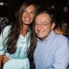 Exclusif - Nathalie Marquay et son mari Jean-Pierre Pernaut - Soirée au Don Camilo pour le lancement du clip "Radio Aktébo" de l'association Aktebo au profit des enfants malades à Paris le 17 septembre 2019. © Jack Tribeca/Bestimage