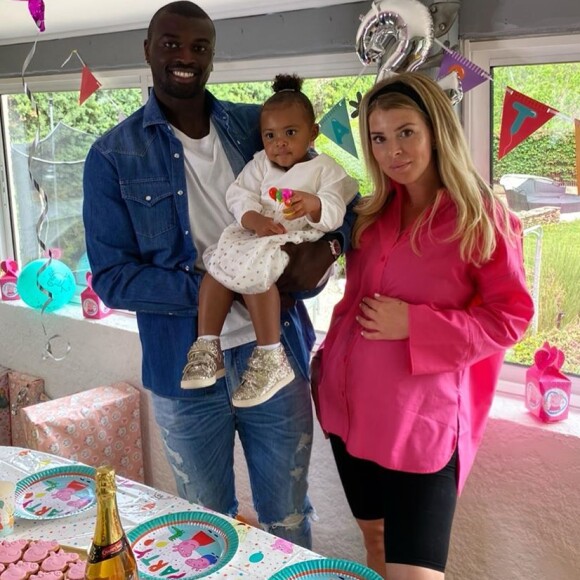 Emilie Fiorelli et M'Baye Niang pour les 2 ans de leur fille Louna, le 22 avril 2020