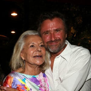 Exclusif - Jacqueline Veyssière, Alexandre Brasseur lors de la soirée d'inauguration de l'Hôtel Lou Pinet et du restaurant Beefbar à Saint-Tropez le 11 juillet 2020. La soirée était organisée par Caroline Barclay pour la famille Pariente (fondateur de Naf Naf). L'occasion aussi de célébrer l'anniversaire de Jacqueline Veyssière, ancienne directrice des caves du roi pendant 30 ans © Dominique Jacovides / Cyril Moreau / Bestimage