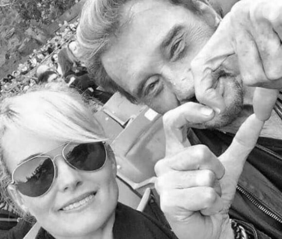 Laeticia et Johnny Hallyday sur Instagram le 17 mars 2017.