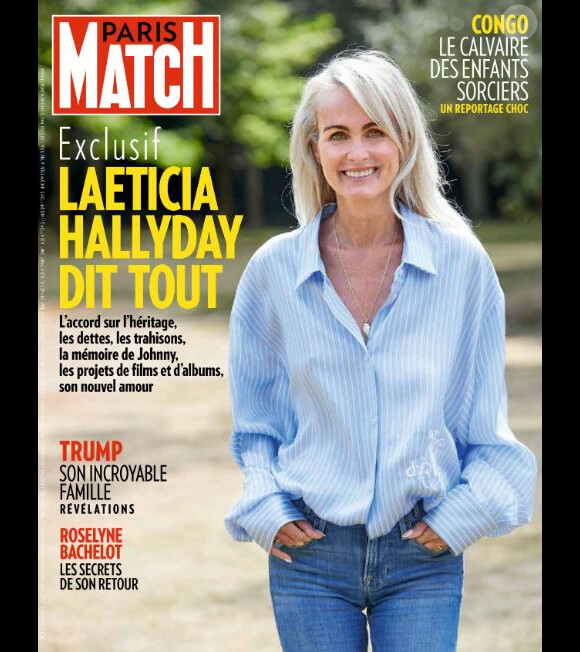 Laeticia Hallyday en couverture de "Paris Match", numéro du 15 juillet 2020.