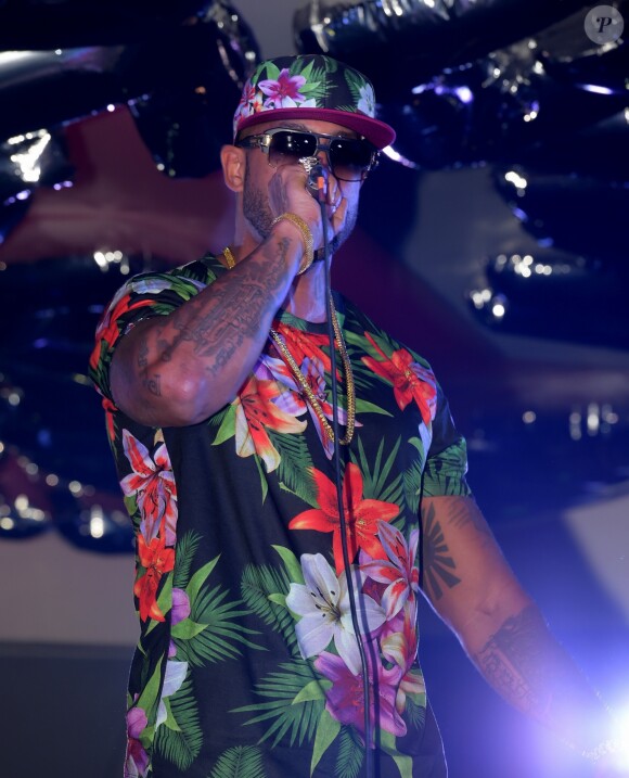 Concert de Booba au Vip Room de Cannes. Le 19 mai 2014.