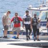 La famille de Naya Rivera se retrouvent au lac Piru pour participer à la recherche du corps le 11 juillet 2020.