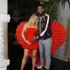 Khloé Kardashian et Tristan Thompson sur Instagram le 16 février 2018.