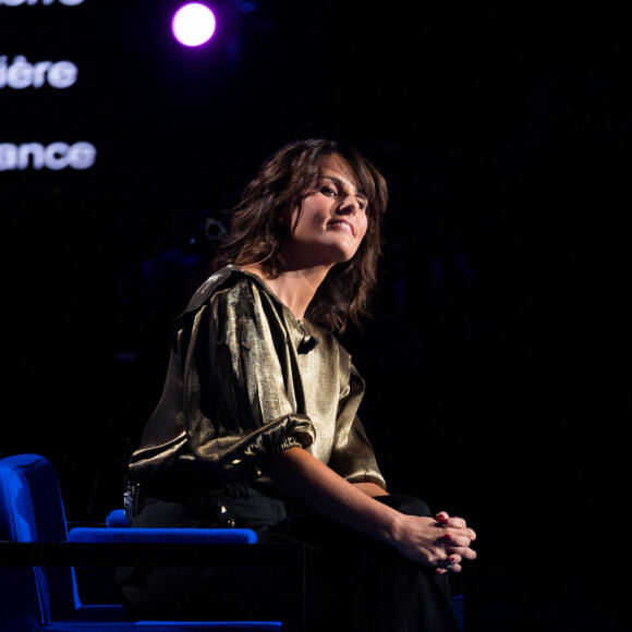 Exclusif - Faustine Bollaert - Enregistrement de l'émission "La Boîte à secrets 3" à Paris, présentée par F.Bollaert, et qui sera diffusée le 7 février sur France 3. Le 22 janvier 2020 © Tiziano Da Silva / Bestimage