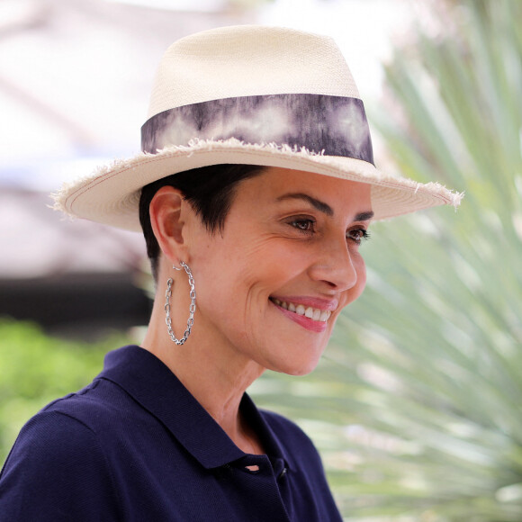 Cristina Cordula au village lors des internationaux de tennis de Roland Garros à Paris, France, le 2 juin 2019. © Jacovides-Moreau/Bestimage