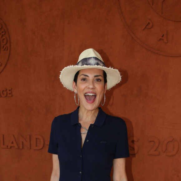 Cristina Cordula au village lors des internationaux de tennis de Roland Garros à Paris, France, le 2 juin 2019. © Jacovides-Moreau/Bestimage