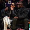 Kim Kardashian et son mari Kanye West le lundi 13 janvier 2020 - Cleveland Cavaliers contre les Lakers.