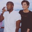 Kris Jenner et Kanye West sur Instagram. Le 8 juin 2020.