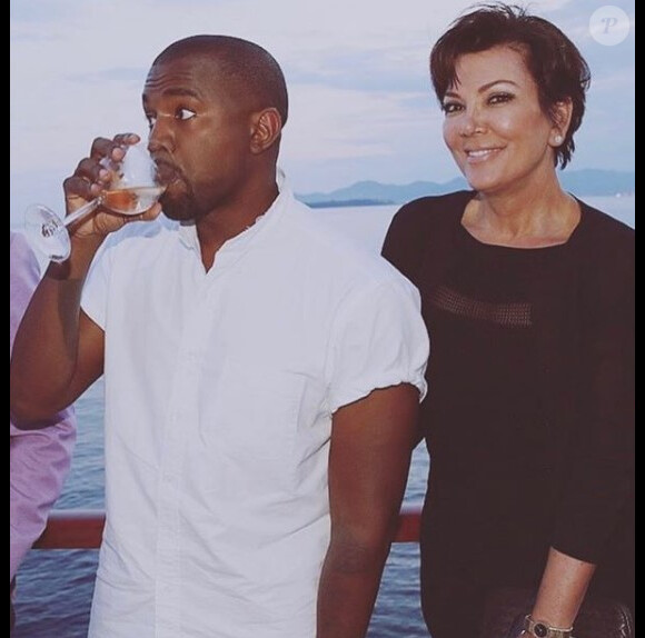 Kris Jenner et Kanye West sur Instagram. Le 8 juin 2020.