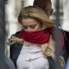 Amber Heard et Johnny Depp arrivent à la Cour Royale de justice à Londres dans le cadre d'un procès en diffamation contre le journal The Sun le 9 juillet 2020.