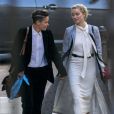 Amber Heard arrive à la Royal Courts of Justice avec sa compagne Bianca Butti, le 21 juillet 2020 à Londres, en Angleterre.