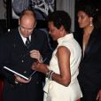 Jacqueline et Marie Tabarly ont célébré le centenaire de Tuiga avec le prince Albert, le 19 septembre 2009