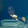 Exclusif - Kim Kardashian en voiture à Los Angeles, le 25 juillet 2020.