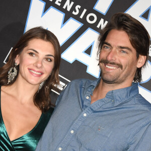 Camille Lacourt et sa compagne Alice Detollenaere (Miss Bourgogne 2010) - Avant-première du film "Star Wars : L'ascension de Skywalker" au cinéma Le Grand Rex à Paris, le 17 décembre 2019. © Coadic Guirec/Bestimage