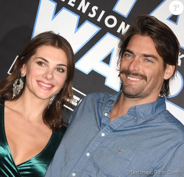 Camille Lacourt et sa compagne Alice Detollenaere (Miss Bourgogne 2010) - Avant-première du film "Star Wars : L'ascension de Skywalker" au cinéma Le Grand Rex à Paris, le 17 décembre 2019. © Coadic Guirec/Bestimage
