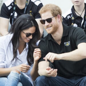 Le prince Harry et Meghan Markle en septembre 2017 lors des Invictus Games à Toronto, leur première apparition publique en couple.