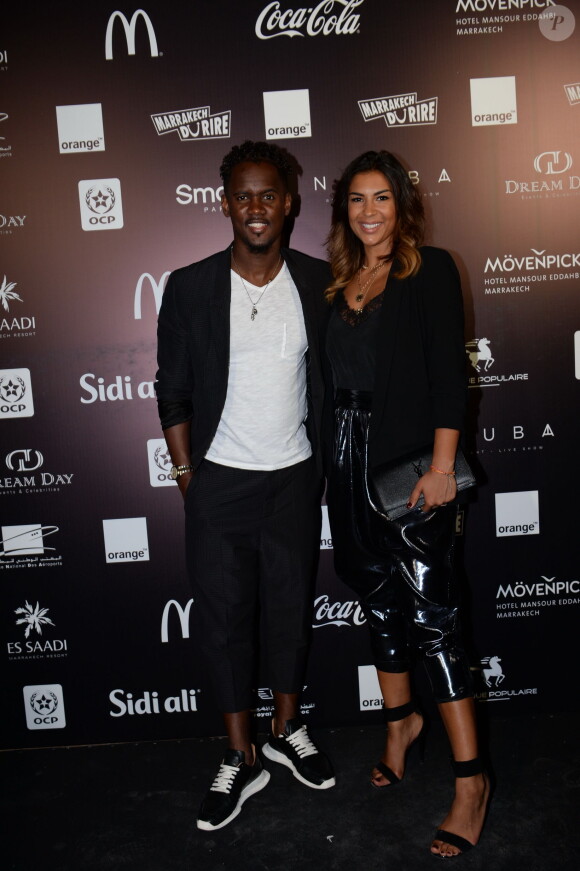 Exclusif - Black M et sa femme Léa - Fête de clôture du 9ème festival "Marrakech du Rire 2018" au Palais Bahia de Marrakech au Maroc le 15 juin 2019. © Rachid Bellak/Bestimage
