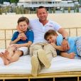 Steven du "Bachelor" avec ses fils Matis et Lucas, photo Instagram postée le 25 juin 2020