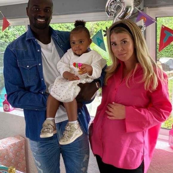 Emilie Fiorelli et M'Baye Niang pour les 2 ans de leur fille Louna, le 22 avril 2020