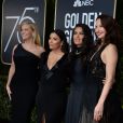  Reese Witherspoon, Eva Longoria, Salma Hayek et Ashley Judd aux Golden Globes 2018 à Los Angeles.  