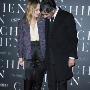 Vanessa Paradis et son compagnon Samuel Benchetrit (réalisateur) - Avant-première du film "Chien" au cinéma MK2 Bibliothèque à Paris, France, le 5 mars 2018. © Olivier Borde/Bestimage