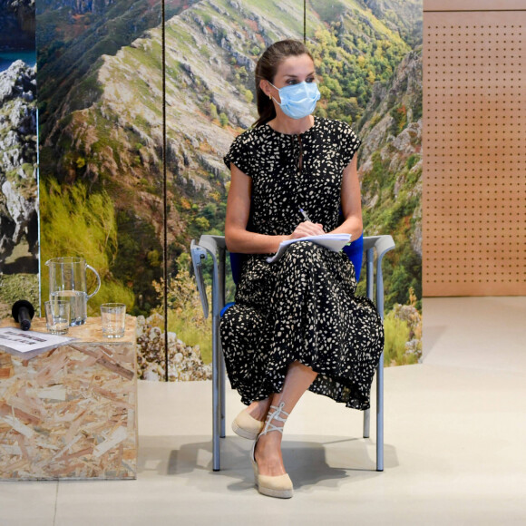 Le roi Felipe VI et la reine Letizia d'Espagne étaient le 30 juillet 2020 en visite en principauté des Asturies, dernière étape de leur tournée des dix-sept communautés autonomes du pays dans le cadre du déconfinement.