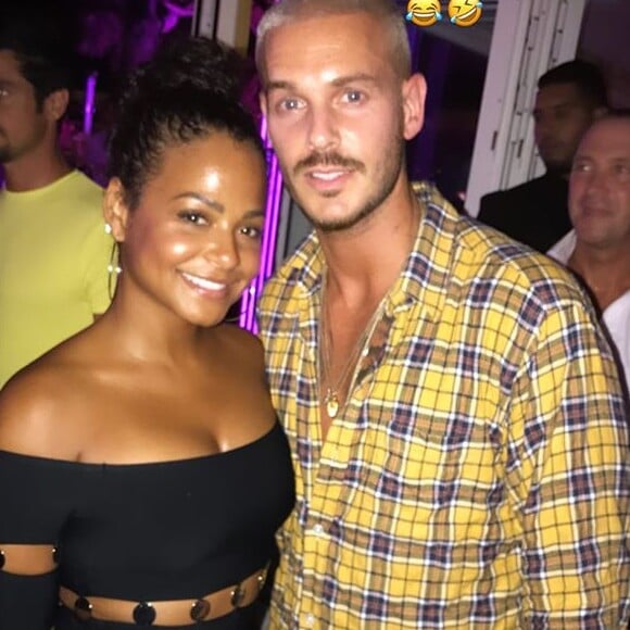 Christina Milian et M.Pokora le 1er août 2020 sur Instagram.