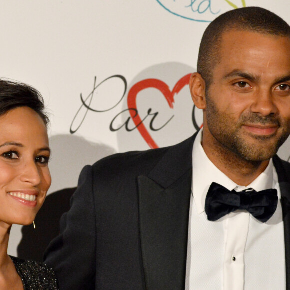 Exclusif - Tony Parker (président du festival Lyon gagne avec ses femmes) et Axelle Francine - Soirée "Par Coeur Gala" à l'Abbaye de Collonges à Lyon, France, le 14 septembre 2018. © Romain Doucelin/Bestimage