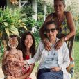 Mareva Galanter, photo de famille avec sa mère, sa grand-mère et Manava. Juillet 2020.