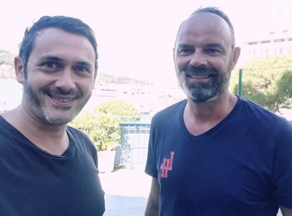 Emanuele Giorgi et Edouard Philippe. Leur rencontre improbable en Italie, le 5 août 2020.