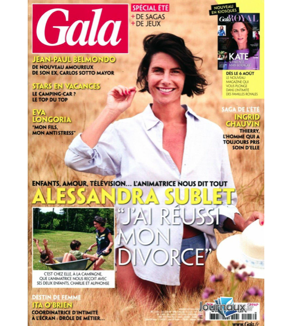 Alessandra Sublet en couverture de "Gala", le 6 août 2020.