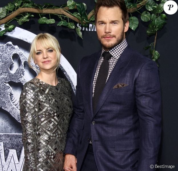 Chris Pratt et sa femme Anna Faris à la première de " Jurassic World " au théâtre The Dolby à Hollywood, le 9 juin 2015.