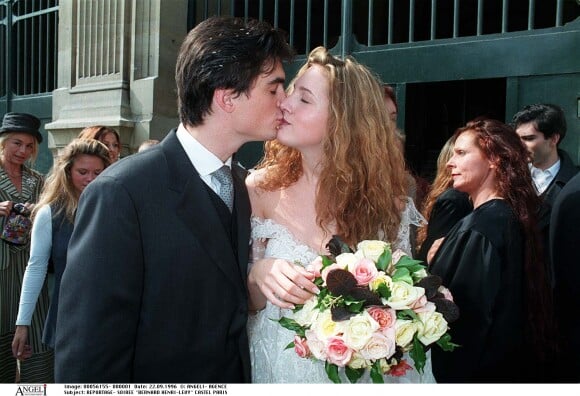 Mariage de Justine Lévy et Raphael Enthoven, à Paris, en 1996