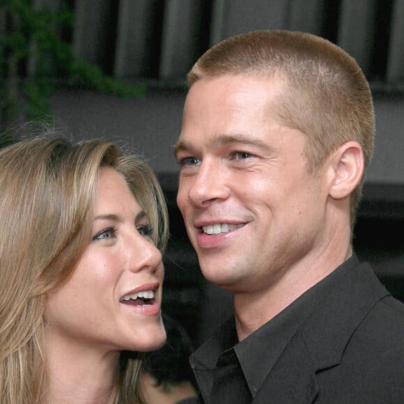 Brad Pitt et Jennifer Anistonà la première du film "Troie" à New York en 2004. 