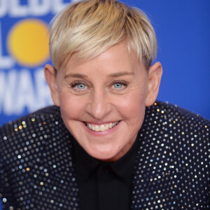 Ellen DeGeneres - Pressroom de la 77e cérémonie annuelle des Golden Globe Awards au Beverly Hilton Hotel à Los Angeles, le 5 janvier 2020.