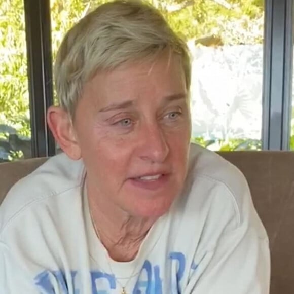 Ellen DeGeneres passe son ennui pendant la mise en quarantaine lors de l'épidémie de coronavirus (Covid-19) en appelant ses amis célèbres: Justin Timberlake, Adam Levine et John Legend. Los Angeles, le 19 mars 2020.