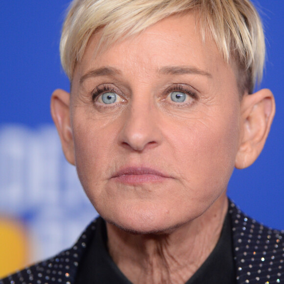 Ellen DeGeneres - Pressroom de la 77e cérémonie annuelle des Golden Globe Awards au Beverly Hilton Hotel à Los Angeles, le 5 janvier 2020.