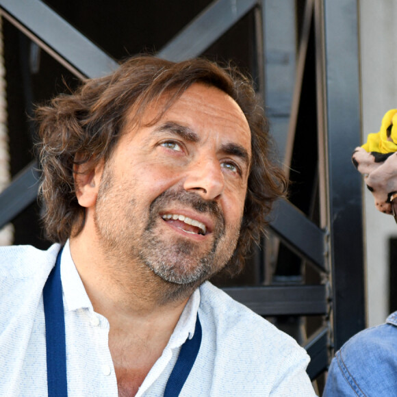 Exclusif - André Manoukian et China Moses durant le deuxième jour des répétitions de l'émission de télévision "Nice Jazz Festival" au Théâtre de Verdure à Nice le 25 juillet 2020. © Bruno Bébert / Bestimage