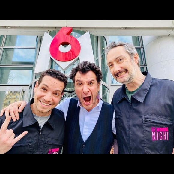 Michaël Youn, Vincent Desagnat et Benjamin Morgaine sur Instagram. Le 18 février 2020.