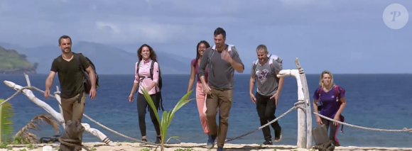 Les violets, équipe représentant le Nord lors du premier épisode de "Koh-Lanta, Les 4 Terres", diffusé le 28 août 2020 sur TF1.