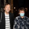 Exclusif - Pierre Palmade et Roselyne Bachelot - Pièce de théâtre "Assume, bordel" de Pierre Palmade avec Benjamin Gauthier au théâtre du Marais à Paris. Roselyne Bachelot est allée assister à la pièce de théâtre. La pièce a été chaleureusement applaudie. © Tiziano Da Silva / Bestimage 