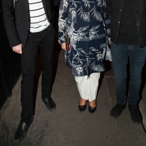 Exclusif - Pierre Palmade et Roselyne Bachelot - Pièce de théâtre "Assume, bordel" de Pierre Palmade avec Benjamin Gauthier au théâtre du Marais à Paris, le 25 août 2020. Roselyne Bachelot est allée assister à la pièce de théâtre. La pièce a été chaleureusement applaudie. © Tiziano Da Silva / Bestimage 