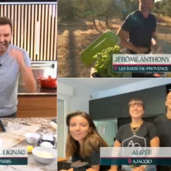 Alizée avec Grégoire Lyonnet et Annily dans "Tous en cuisine" - M6, 26 août 2020