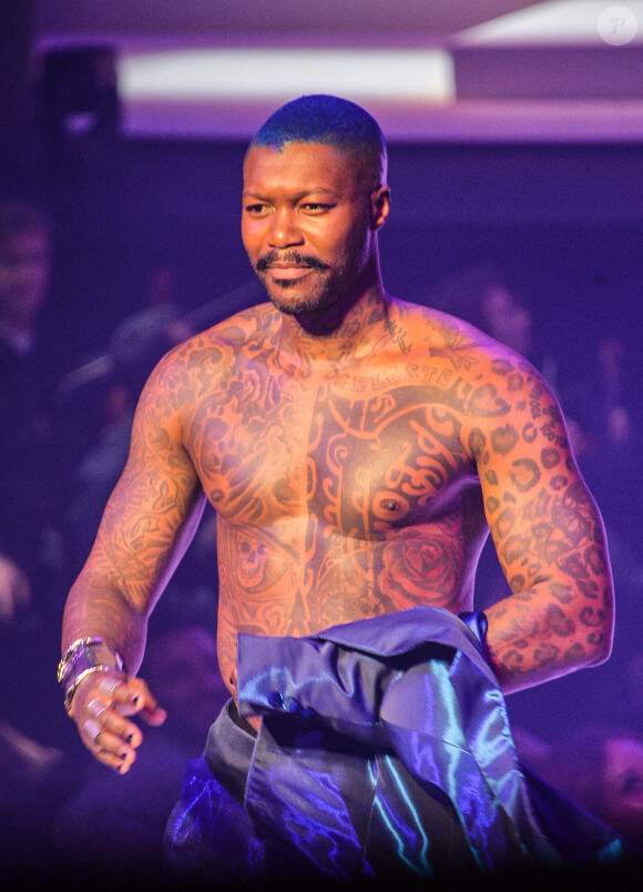 Djibril Cissé lors du dernier défilé de mode Haute-Couture printemps-été 2020 "Jean-Paul Gaultier" au théâtre du Châtelet à Paris, France, le 22 janvier 2020. © Veeren-Clovis/Bestimage