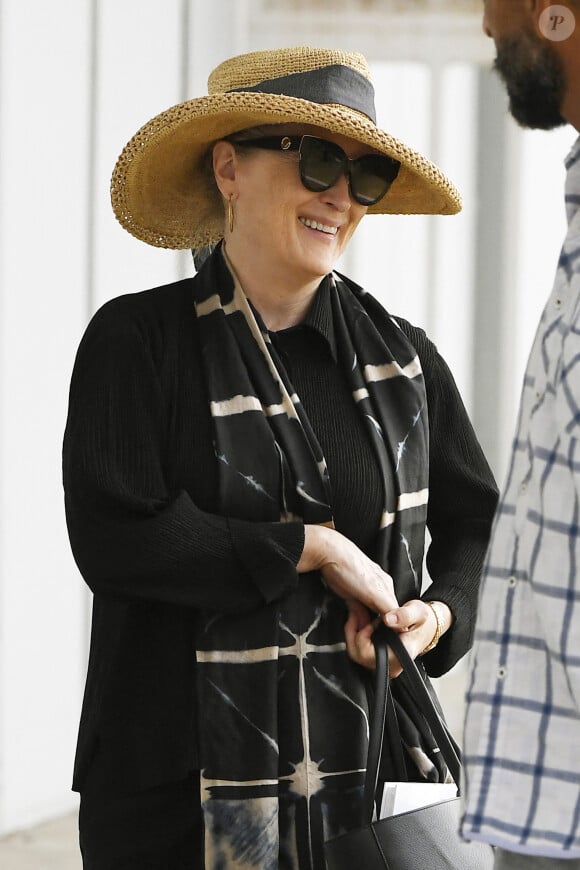 Exclusif - Meryl Streep au départ de l'aéroport de Venise, 76e Mostra de Venise, Festival International du Film de Venise, le 2 septembre 2019. @BS / BestImage