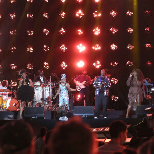 Exclusif - Oxmo Puccino, Sandra Nkake, Angelique Kidjo, Yseult, Catherine Ringer et Yael Naim sur scène lors du Festival des Festivals de Rock en Seine au parc de Saint-Cloud le 27 août 2020. Un spectacle diffusé en live sur France 2. © Tiziano Da Silva / Veeren Ramsamy / Bestimage